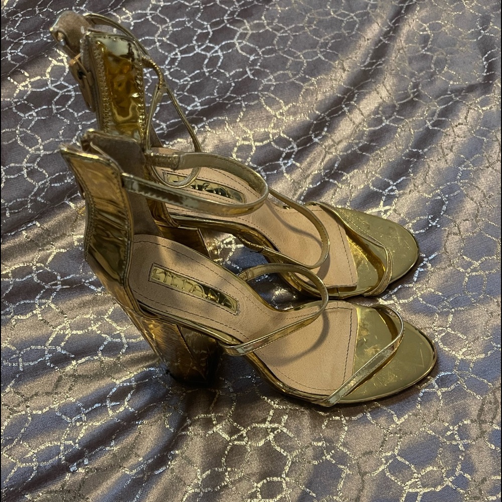 Gold heels